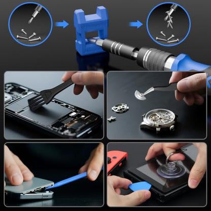 STREBITO Electronics Precision Screwdriver Sets 142-Piece with 120 Bits - color: Blue