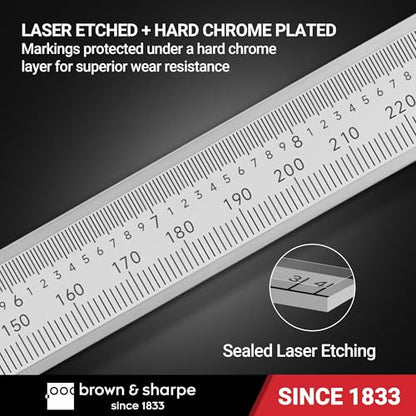 Brown & Sharpe 12 Inch Vernier Caliper, 0.001 Inch Resolution - size: 0.001"