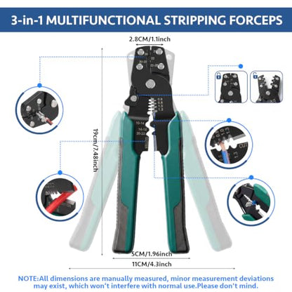 CONLI 350Pcs Crimp Connectors Male and Female Spade Connector 39 Types