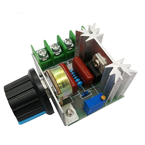 HiLetgo 2000W PWM AC Motor Speed Control Module Dimmer Speed Regulator 50-220V Adjustable Voltage Regulator - size: Small