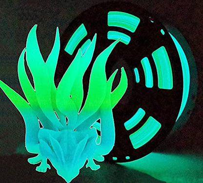 PLA 3D Printer Filament,Glow in the Dark Filament, Glow Green/Blue 1.75mm(2.2LBS) Accuracy +/-0.05mm for Ender3 Ender5 CR10 - color: Pla_glow in the Dark Green Blue