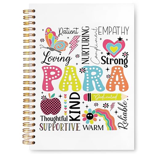 Teacher Paraprofessional Gifts Notebook Journal, Paraeducator Gifts Notebooks , Teacher Assistant Hardcover Spiral Journal 5.5x8.3 Inch - color: Paraprofessional