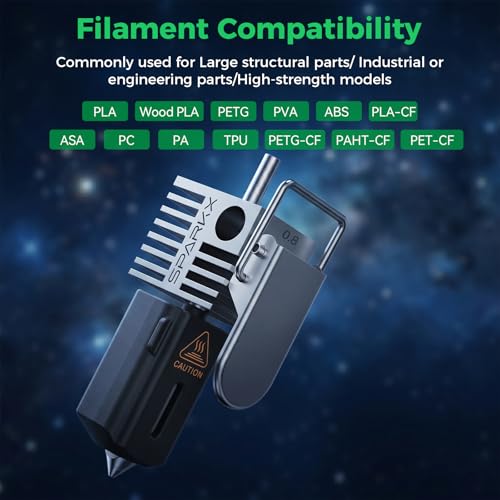 Creality Official SPARKX i7 Hotend 0.8mm Nozzle Kit, Maximum Speed High-Flow Quick-Swap Hotend Assembly, Original 3D Printer Hotend for SPARKX i7 Combo 3D Printer - style: Sparkx i7-0.8