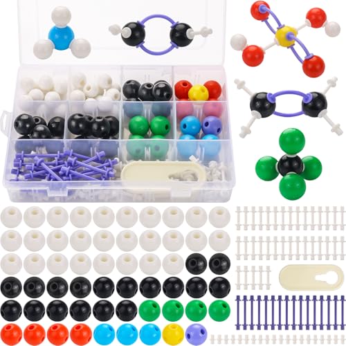 135 Pcs Rganic Chemistry Model Kit, Portable Molecular Model Kits - style: Combination1 135Pcs
