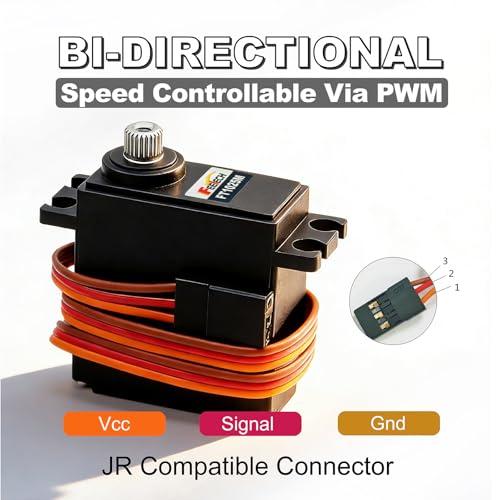 7.4V 10.5KG Metal Gear Digital Servo Motor, High Torque 180 Degree RC Servo for TRX4M, SCX24, 1/10 Scale Cars, Robotics, Boats & Planes, Upgraded Metal Gear System - size: 7.4V 10.5KG-180°
