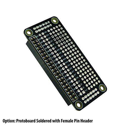 Proto Board Breadboard HAT Soldered with Female Pin Connector PCB Prototyping Board for Raspberry Pi Zero W (3 Pack) - color: PiZero Protoboard HAT - 3 pack