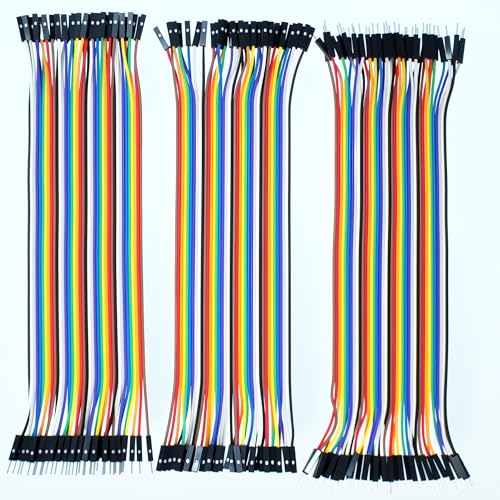 120pcs Multicolored Dupont Wire Breadboard Jumper Ribbon Cables