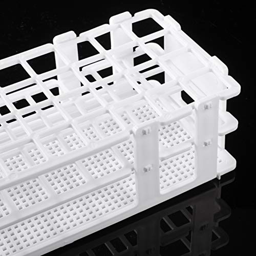 Plastic Lab Tube Rack Storage Stand Holder Detachable for 20mm ID, 40 Holes