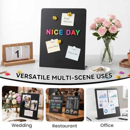 MIKEDE Magnet Display Board,3pcs 11.6"x9.8" Magnetic Stand with 12 Magnets