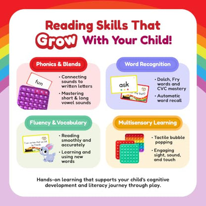 The Fidget Game Ultimate Reading Bundle - Flashcards and Pop Fidget Toys