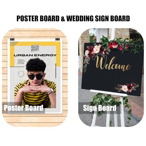 EPHECH 20Pack 12" x 16.5" Black Foam Board with 3/16" Thick Foam Core - size: BK-12" x 16.5"-20PCS