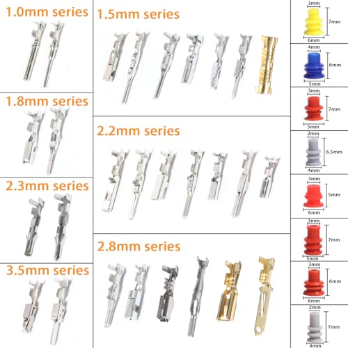 950Pcs Connector Pins Kit Crimped Terminal Automotive Electrical