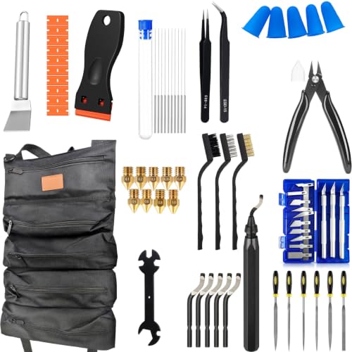 72PCS 3D Printer Tool Kit,3D Printer Accessories&Bag for Cleaning & Removal - size: 3D Printer Tool Kit (72-Piece)