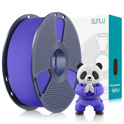 SUNLU 1KG PLA Matte 3D Printer Filament 1.75mm, Matte Lavender Purple - color: Purple, size: 1KG
