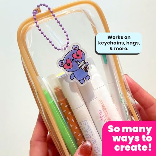 Ooly DIY Shrink Art Charms Kit, 28 Pc – Cute Crew - color: Cute Crew Charms
