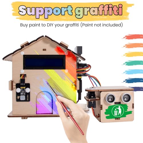 KEYESTUDIO Smart House Kit for Micro:bit V2(not Included), DIY Microbit Home Automation Educational STEM Kit for Beginners 15+