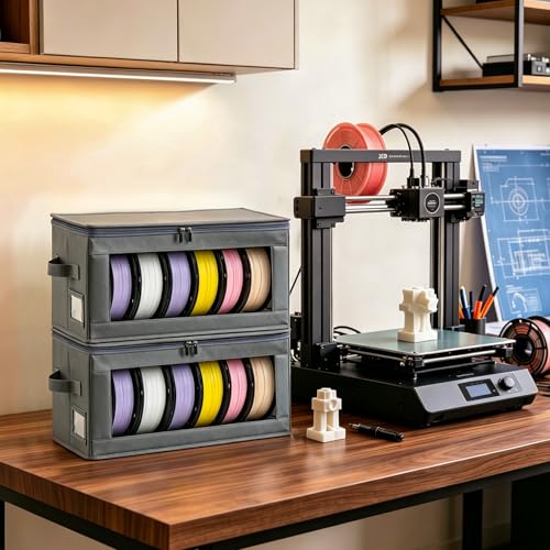 4-Pack Large Filament Storage Boxes for 3D Printer Spools
