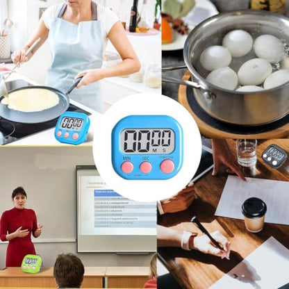 48 Pcs Digital Kitchen Timer Bulk Small Magnetic Backing Stand