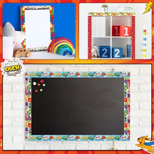 Containlol 118ft Bulletin Board Border Classroom Border, Hero Style - style: Hero Style