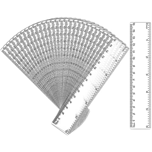 32 Pcs 6 Inch Small Rulers Bulk Plastic Mini Ruler for Kid Classroom School - color: Clear