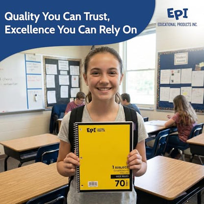 EPI Essentials Bulk School Supplies for Kids – 6th to 8th Grade School Supply Packs – Wide-Ruled Bundle with Classroom-Ready Standard List Essentials – 120 Boxes per Pallet - size: 6th-8th Grade, style: Pallet