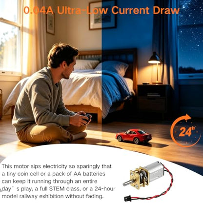 4Pcs Mini Micro N20 Gear Moto, DC 3V-6V Slow Speed Full Metal Gearbox - color: with Terminal