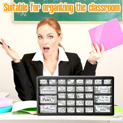 Frienda 84 Pcs 4 Sheet Classroom Toolbox Labels for Teacher,Fresh - style: Fresh