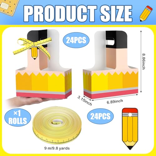 24 Set 2 Cup Pencil Drink Carrier with Handle - color: Pencil