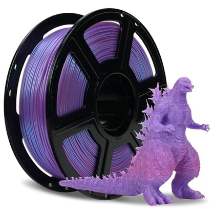 FLASHFORGE Chameleon Gradient Rapid PLA Filament Blue & Pink, High Speed PLA Filament 1.75mm Max 500mm/s Fast Printing, Displays Shimmering Effects from Various Angles and Light - color: Chameleon Gradient Blue & Pink
