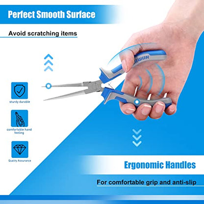 SPEEDWOX 6 Inches Needle Nose Pliers Mini Extra Long Nose - style: 6" Needle Nose Plier