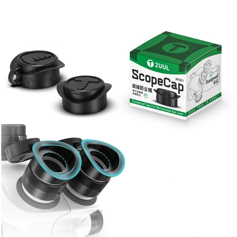 2Pcs Microscope Eyepiece Eyeshields,Eye Cover Guards,Binocular Microscope Eyepiece Eye Cups, Microscope Eyepieces Dust Cover for 32-36mm Inner Diameter Stereo Microscopes,Black
