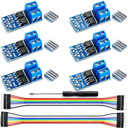 6Pcs MOSFET Switch Drive Module DC 5V-36V 15A (Max 30A) 400W