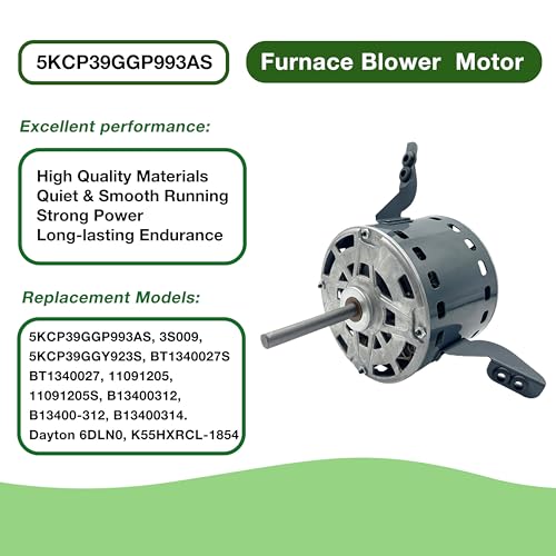 5KCP39GGP993AS Blower Motor 1/3HP 208-230V 1075RPM 2-speeds