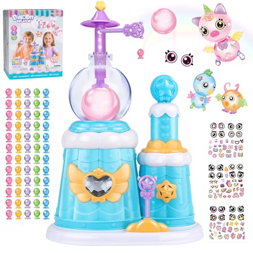 Amy&Benton 195pcs Princess DIY Sticky Balloons with Pump Kids Craft Kits - color: Princess Blue