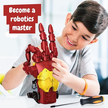 Science4you Hydraulic Cyborg Hand Kit – Build Your own Giant Robotic Hand with 112 Pieces, STEM Toys, Iron Kid Toys the Perfect Robot & Model Kits Gift for Boys & Girls Age 10 11 12 13 14+