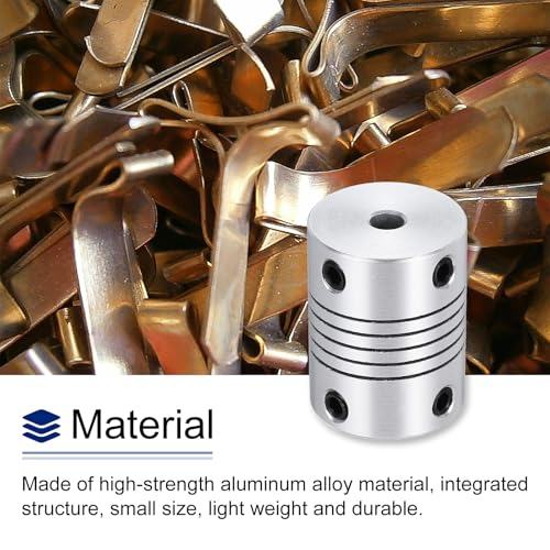 uxcell 4Pcs 3mm to 4mm Aluminum Alloy Shaft Coupling L25xD19 Flexible Coupler Beam Stepper Motor Joint Connector for 3D Printer CNC Machine DIY Encoders and Motors Shaft,Silver - size: 3mm to 4mm