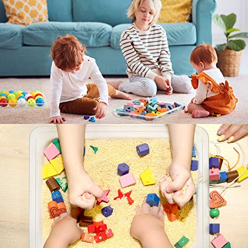 Maitys 24 Pcs Plastic Art Tray 11x8.7x1 Inch Activity Craft Tray,Clear - color: Clear