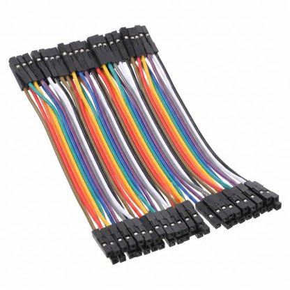 40 Pin Breadboard Jumper Wires Female to Female Compatible for Electronic Breadboard Projects 4.3 inch