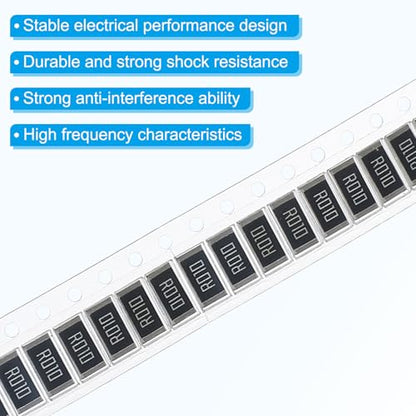 PATIKIL 2512 Surface Mount Device Chip Resistor Kit, 20Pcs 0.01 Ohm 1% Tolerance 1W DIY Resistor Ceramic Resistance Assortment Kits for Electronic Products - style: 0.01 Ohm