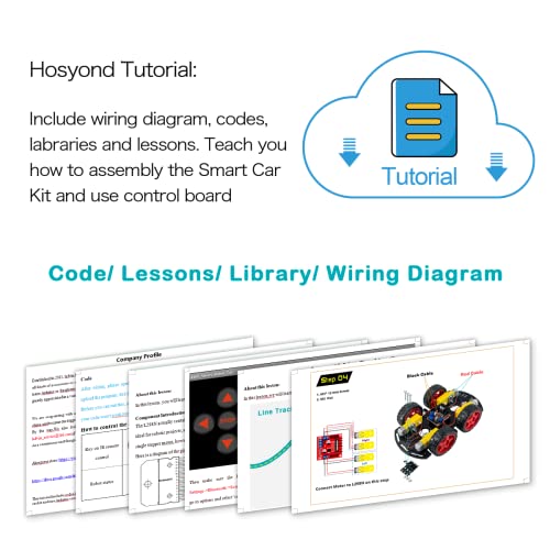 Hosyond Smart Robot Car R3 Project Kit Compatible with Arduino IDE
