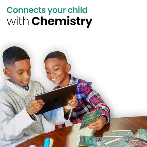 STEM Chemistry Kit for Kids | Interactive Learning Toy with Augmented Reality Educational Flashcards| Educational Science Kit with Learning app for Homeschool & Classroom | 360ED Elements AR