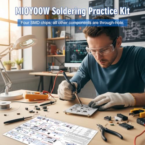 MIOYOOW DIY Smart Elevator Soldering Practice Kit for Home/School Learning