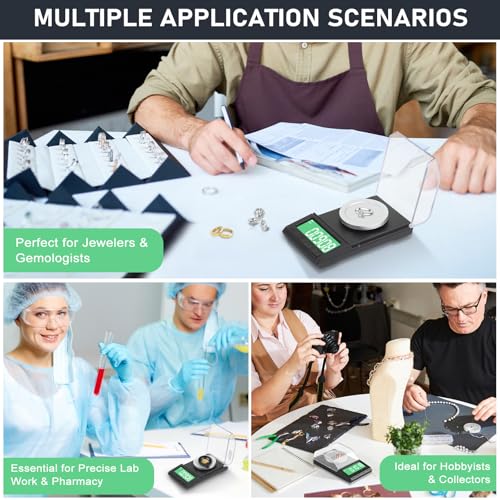 Portable Milligram Scale 100g/0.001g, Diyife Rechargeable Gram Scale