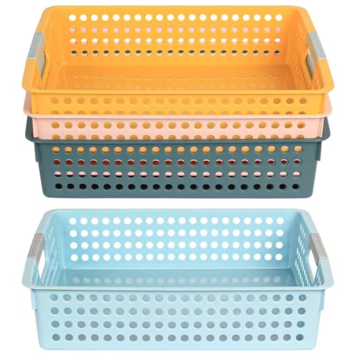 4Pcs Classroom Organization and Storage Paper Tray Holds,Holds 4A Paper - color: 4 Color