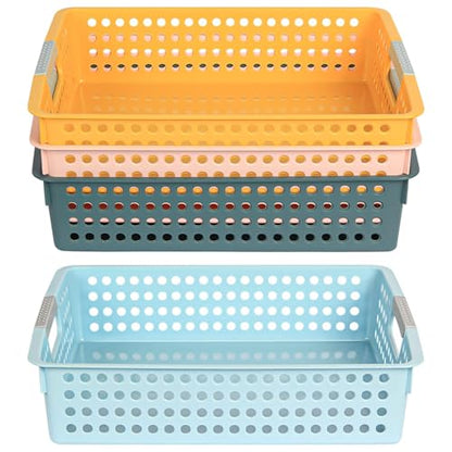 4Pcs Classroom Organization and Storage Paper Tray Holds,Holds 4A Paper - color: 4 Color