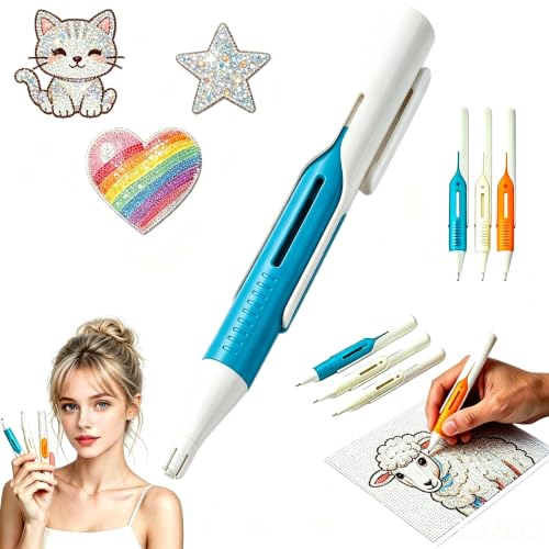 2026 New Automatic Diamond Painting Bead Dispenser, No Wax Needed Art Pen