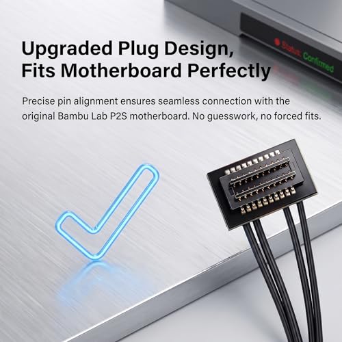 Heating Assembly Kit for Bambu Lab P2S Hot End Heating Component with Heater Cartridge, Thermistor Temperature Sensor & Heat-Insulating Clip 3D Printer Accessories - size: P2S