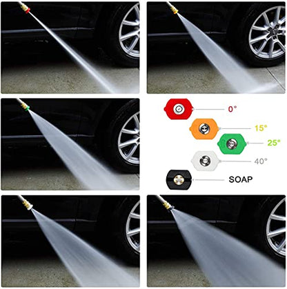 4000PSI Pressure Washer Gun and Hose Kit with Wand and 5 Nozzles