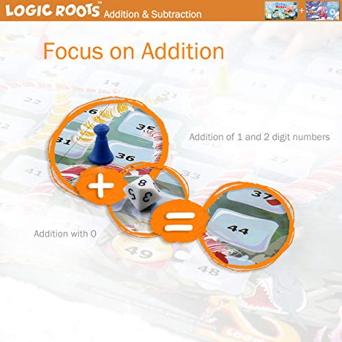 Addition and Subtraction Game - Fun Math Board Game for 6-8 Year Olds, Easy to Play Educational Game for Kids at Home, STEM Toy Gift for Girls & Boys (Ocean Raiders + Cloud Hoppers) - style: Ocean Raiders + Cloud Hoppers