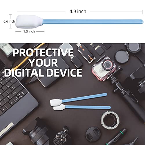 Foam Printer Cleaning Swabs Sticks - BIHYM Square Lint-Free Foam Tip Swab for Camera, Inkjet Printer, Painting, Optics Lens Equipment (200PCS) - size: 200PCS
